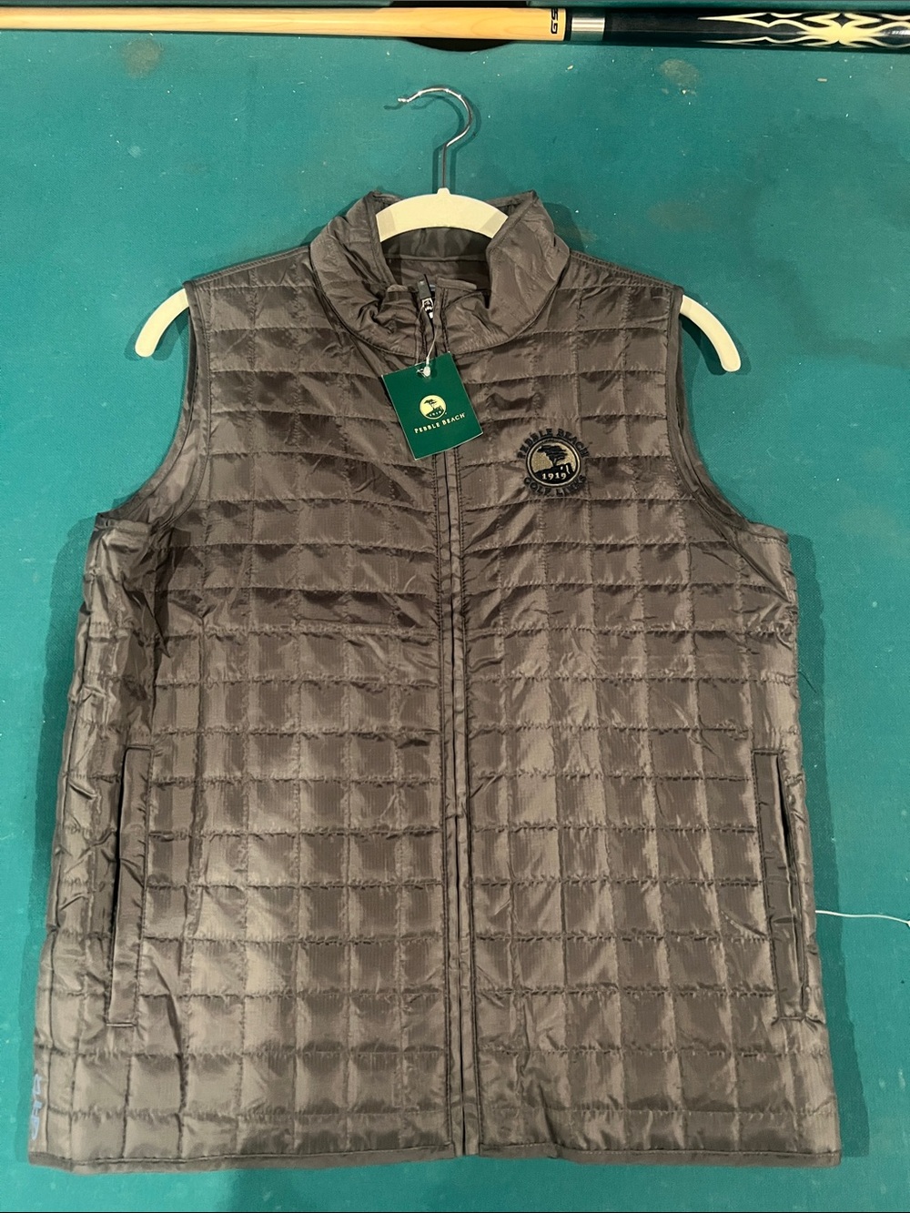 Pebble Beach Gray Quilted Kids Vest
